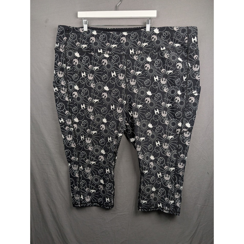Torrid Star Wars‎ Rebel Alliance Millennium Falcon Crop Leggings Black Size 6